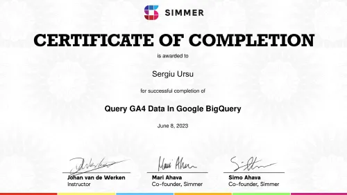 Ursu certificate Simmer 0